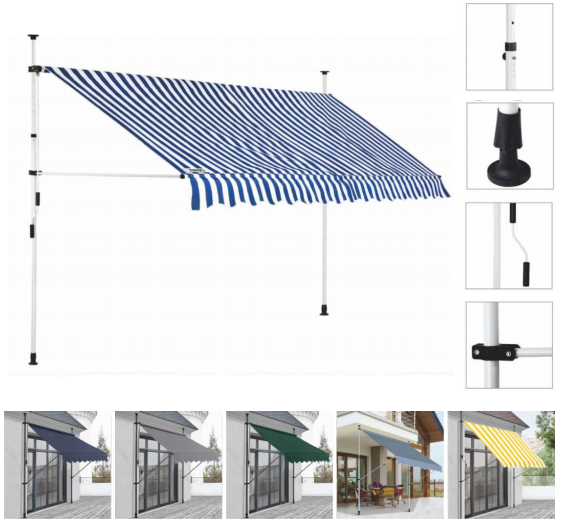 Outdoor Telescopic Awning Balcony Garden Awning